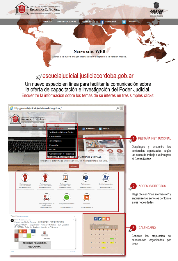 Nuevo Espacio del Centro Núñez en la Web del Poder Judicial